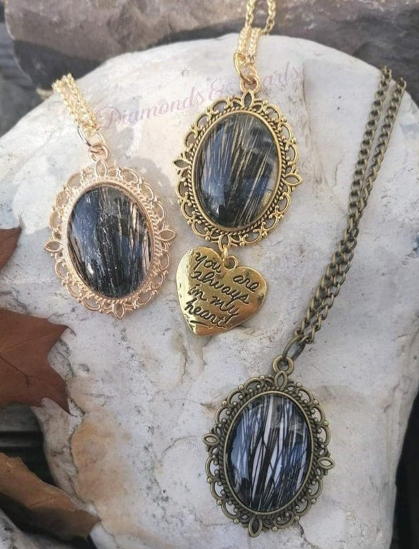 Cabochon-Kette, oval