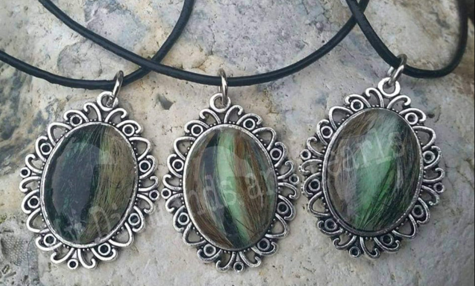 Cabochon-Kette, oval
