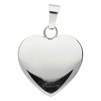 Herz Edelstahl Durchmesser 23 x 22 x 4 mm