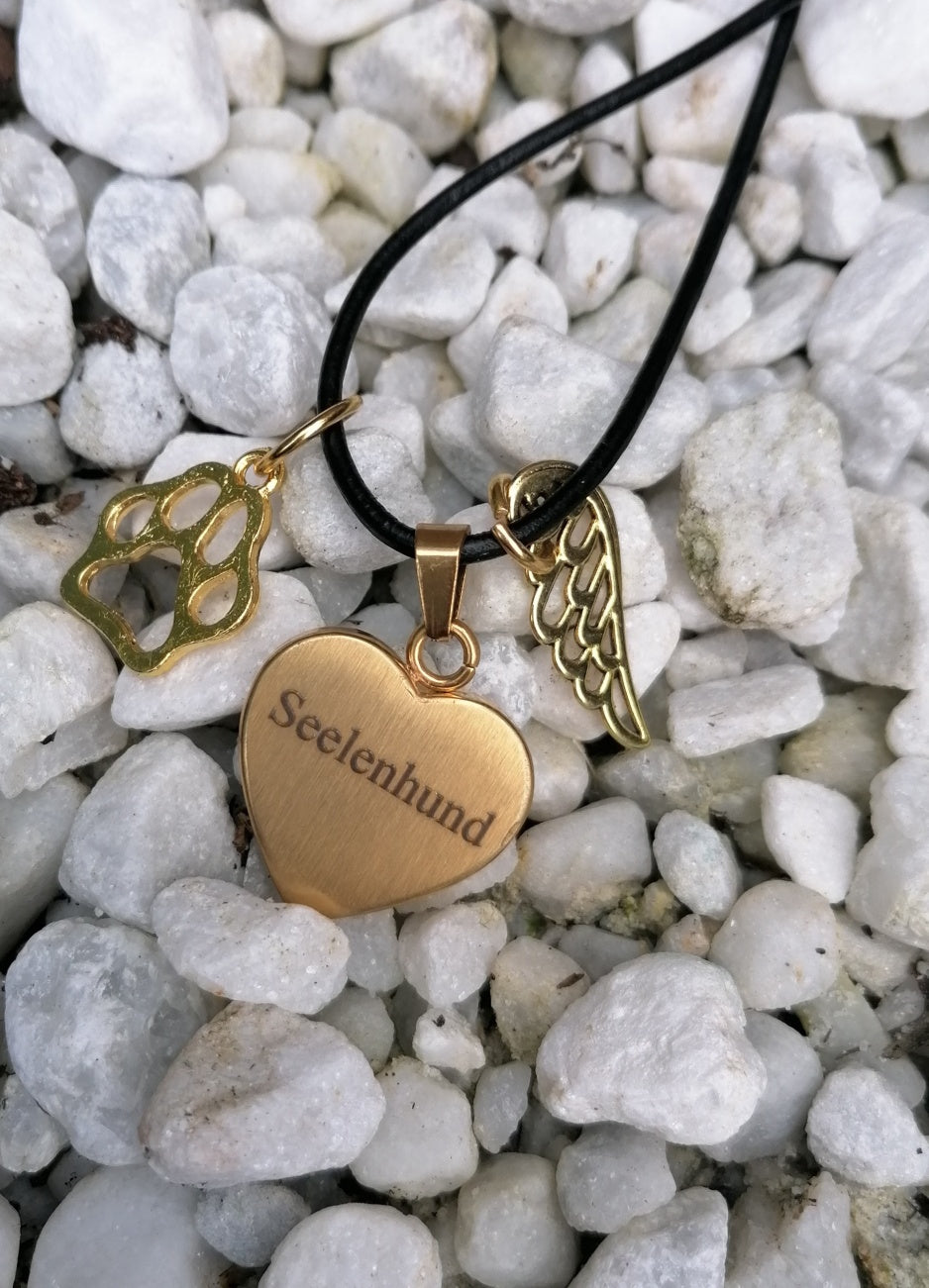 Herz Edelstahl gold Durchmesser 23 x 22 x 4 mm