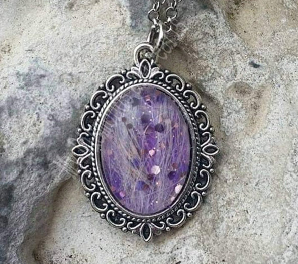 Cabochon-Kette, oval