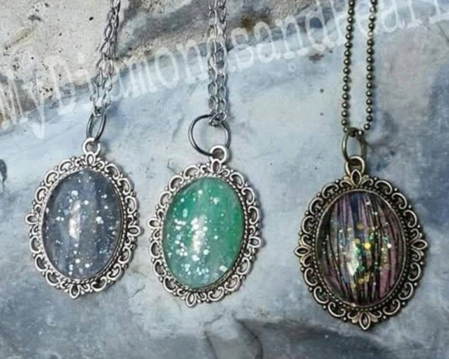 Cabochon-Kette, oval