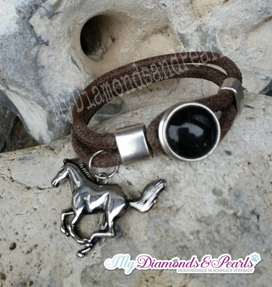 Armband aus Lederimitat 5mm