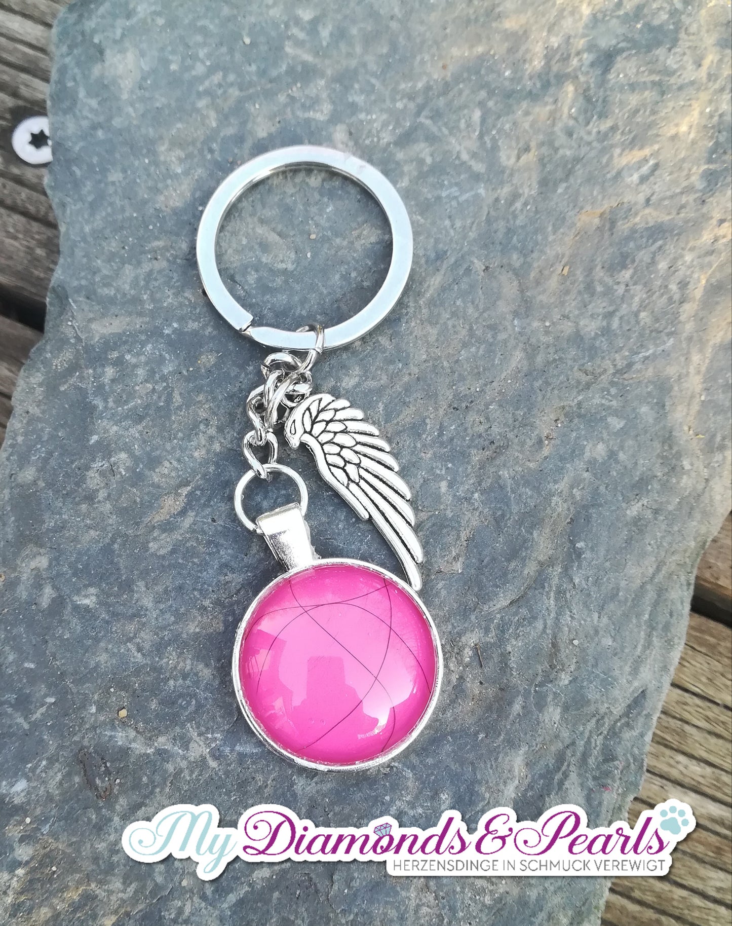 Schlichter Schlüsselanhänger - rund